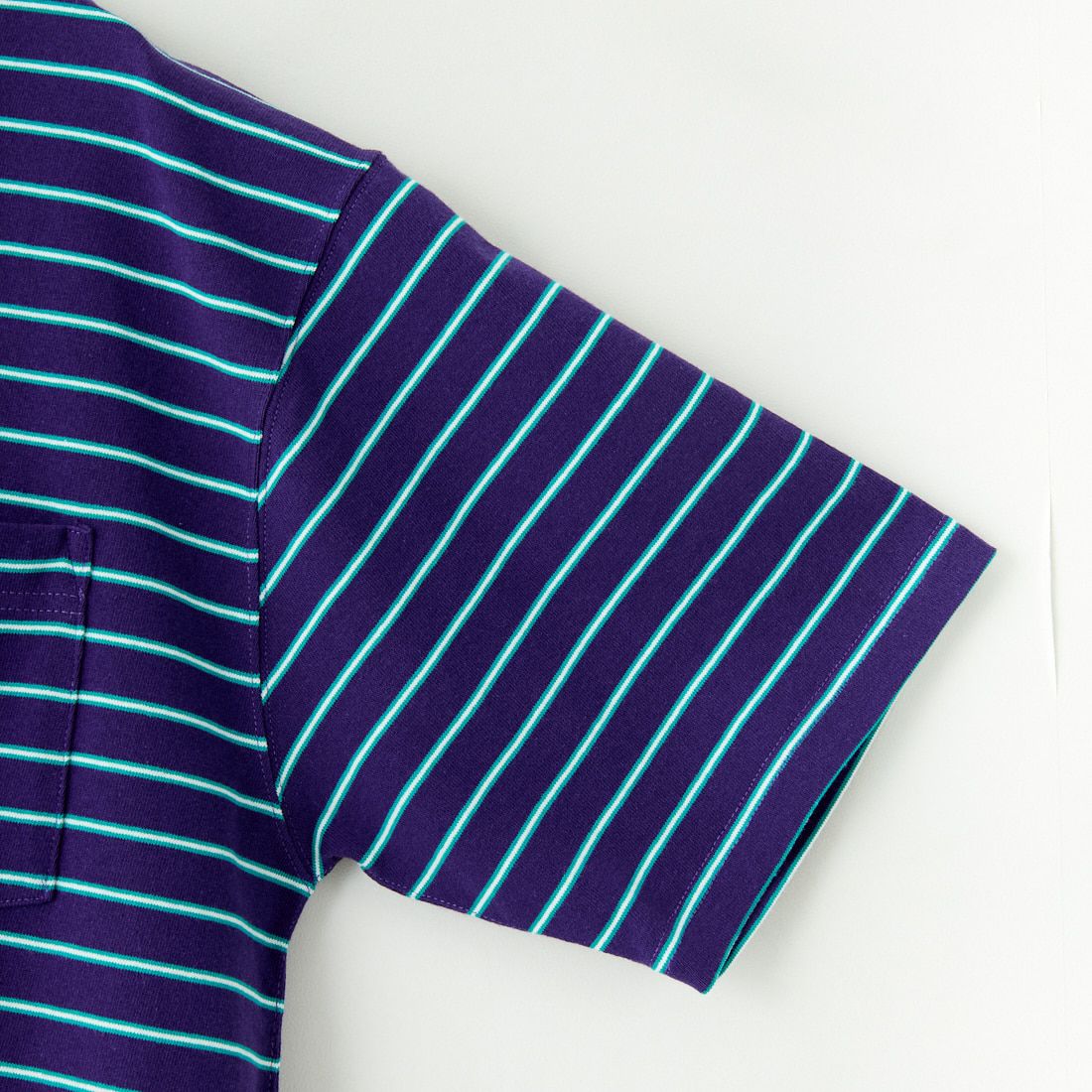 L.L.BEAN [エルエルビーン] Union ショートスリーブボーダーTシャツ [5275-0039] 97 PLUM/TE
