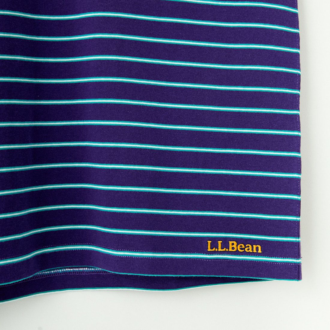 L.L.BEAN [エルエルビーン] Union ショートスリーブボーダーTシャツ [5275-0039] 97 PLUM/TE
