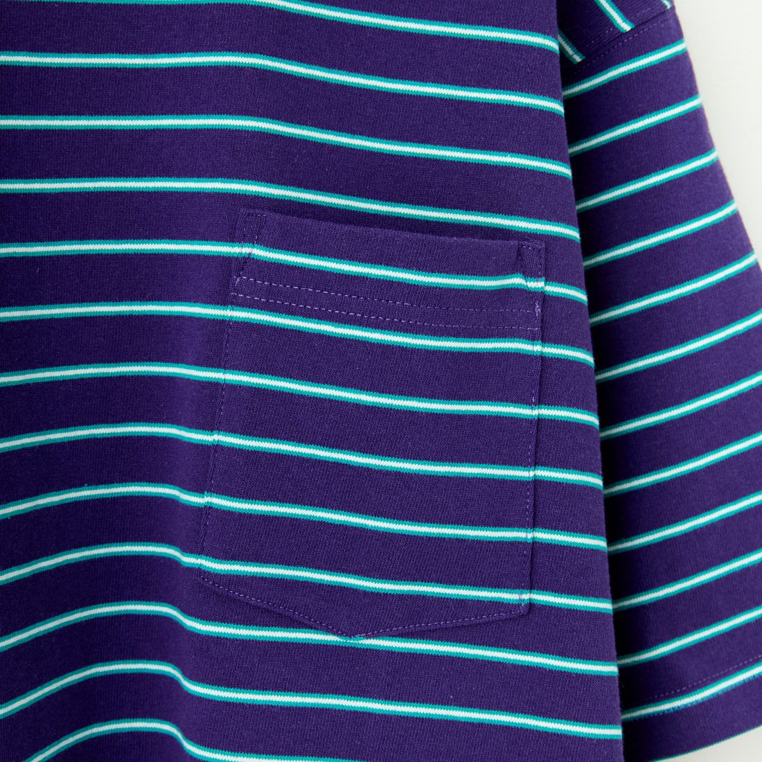 L.L.BEAN [エルエルビーン] Union ショートスリーブボーダーTシャツ [5275-0039] 97 PLUM/TE