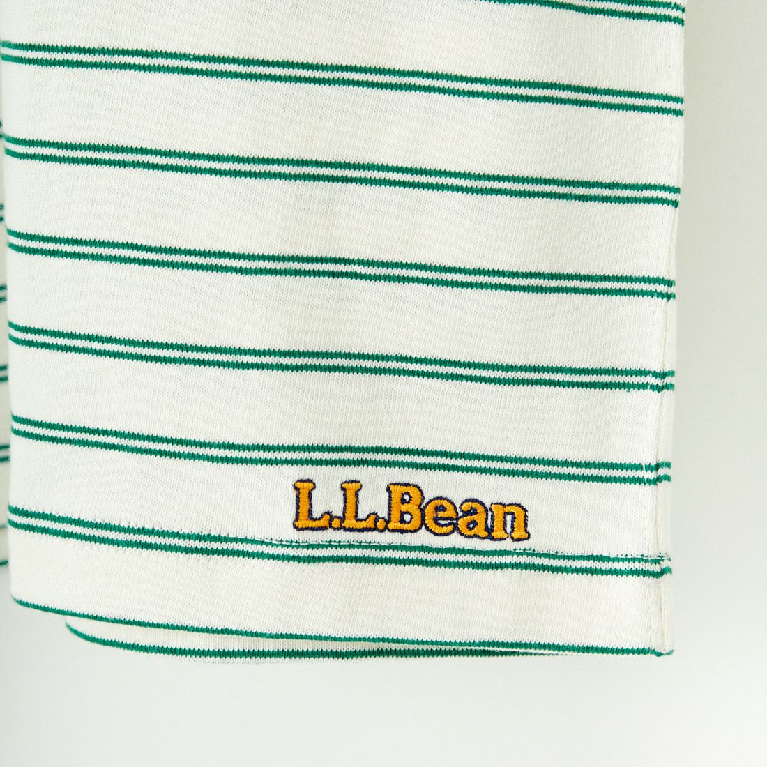 L.L.BEAN [エルエルビーン] Union ショートスリーブボーダーTシャツ [5275-0039] 92 O.WH/GR