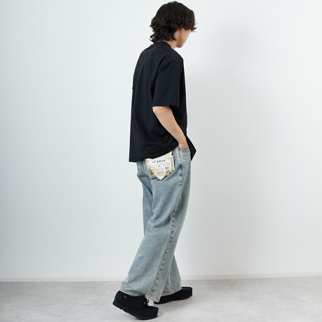 L.L.BEAN [エルエルビーン] Bean's カタディンロゴポケットTシャツ [5275-0046] 48 CHARCOA &&モデル身長：179cm 着用サイズ：L&&