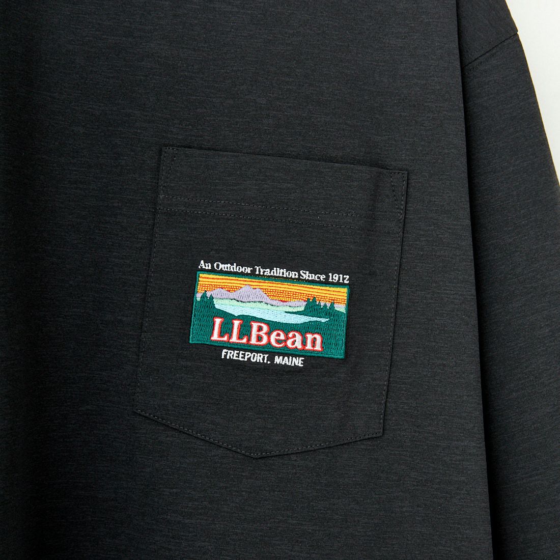 L.L.BEAN [エルエルビーン] Bean's カタディンロゴポケットTシャツ [5275-0046] 48 CHARCOA
