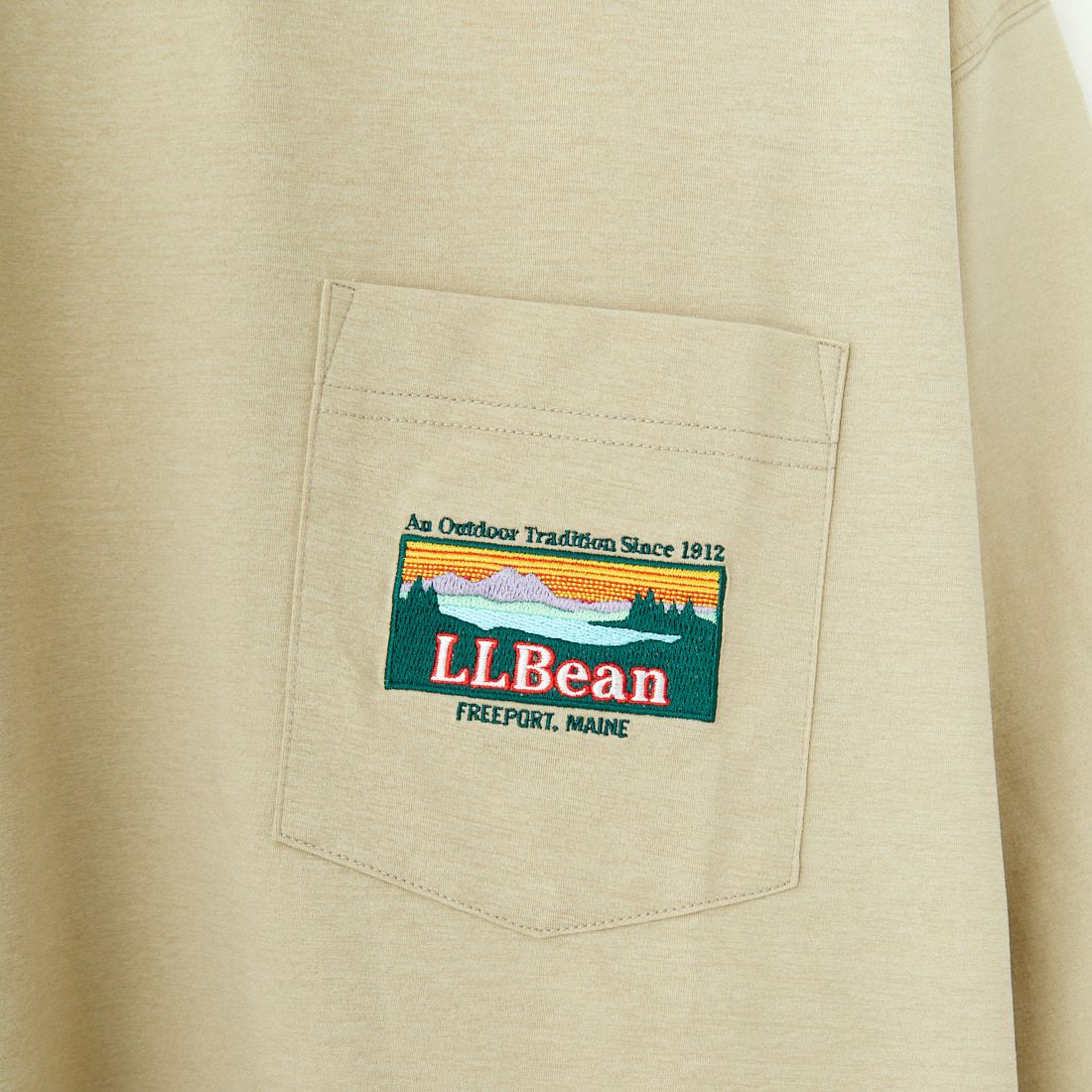 L.L.BEAN [エルエルビーン] Bean's カタディンロゴポケットTシャツ [5275-0046] 18 TAN