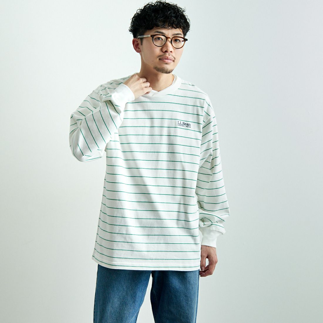 90 W/L.GRN&&モデル身長：168cm 着用サイズ：M&&