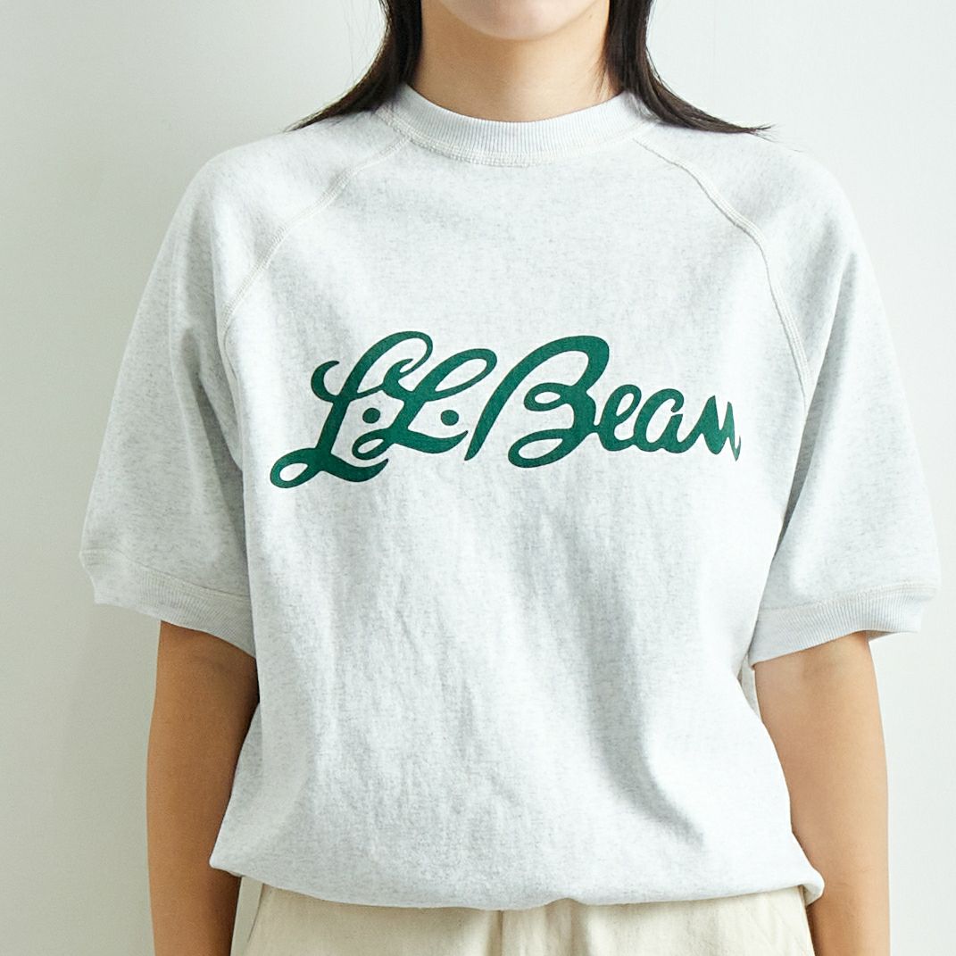 L.L.BEAN [エルエルビーン] PORTAGE ショートスリーブスウェット [5275-0137] 19 BIRCH &&モデル身長：167cm 着用サイズ：M&&
