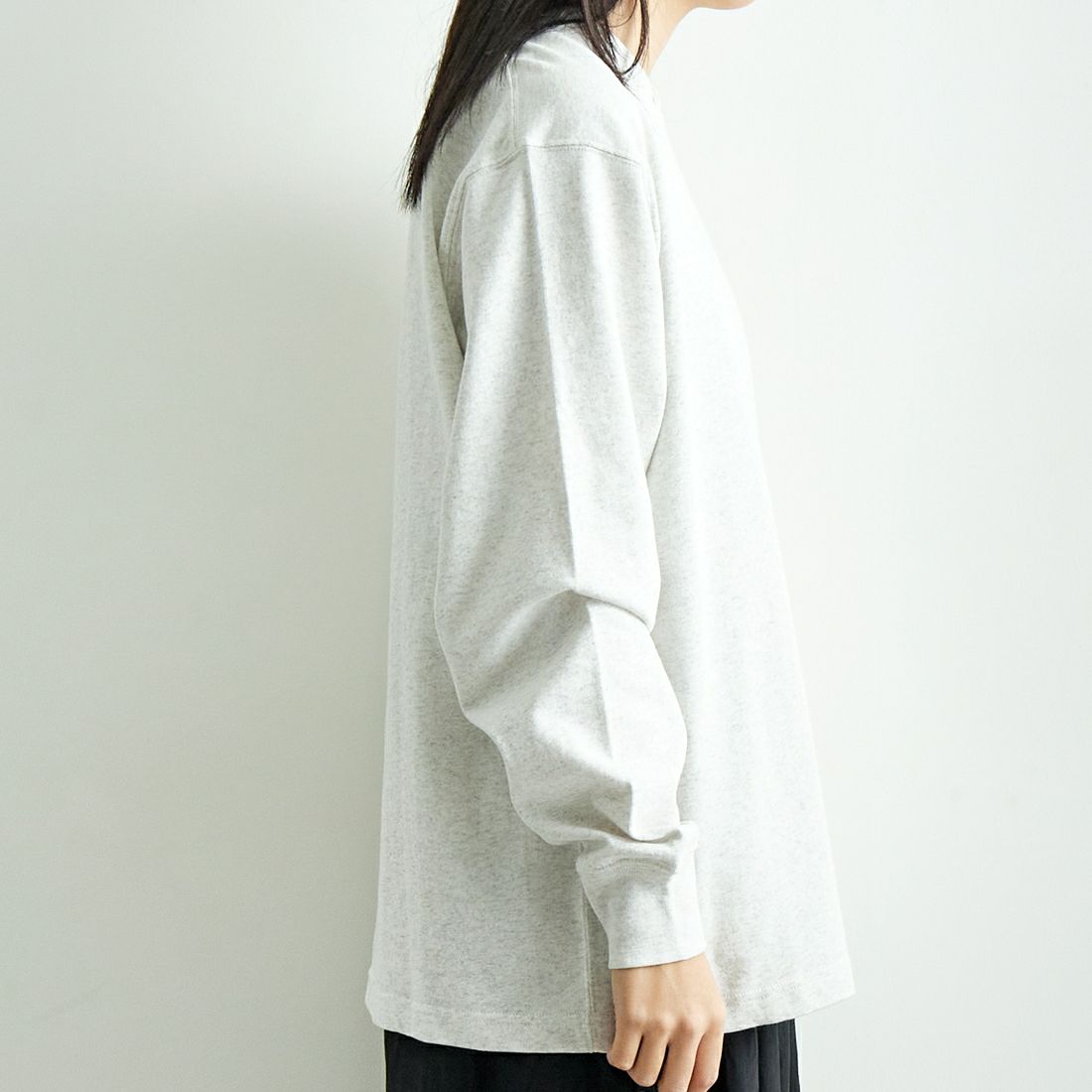 L.L.BEAN [エルエルビーン] Union ロングスリーブTシャツ [5175-9084] 19 BIRCH &&モデル身長：167cm 着用サイズ：S&&