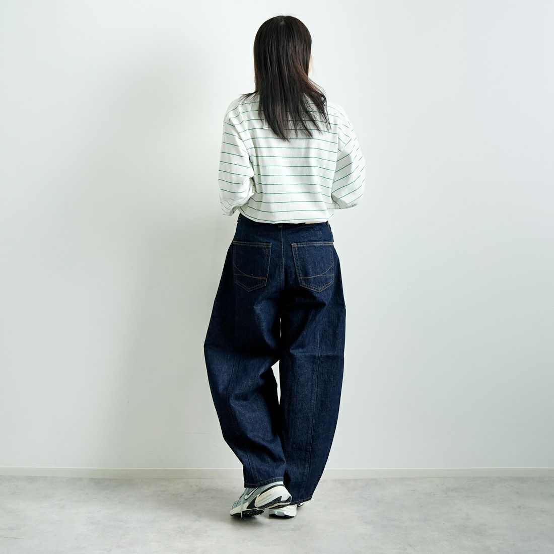 L.L.BEAN [エルエルビーン] Union ロングスリーブTシャツ [5175-9084] 90 W/L.GRN &&モデル身長：167cm 着用サイズ：S&&