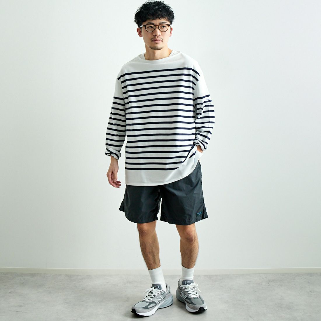 L.L.BEAN [エルエルビーン] MILO プルオンショーツ [5275-0035] 48 DK.CHAR &&モデル身長：168cm 着用サイズ：L&&