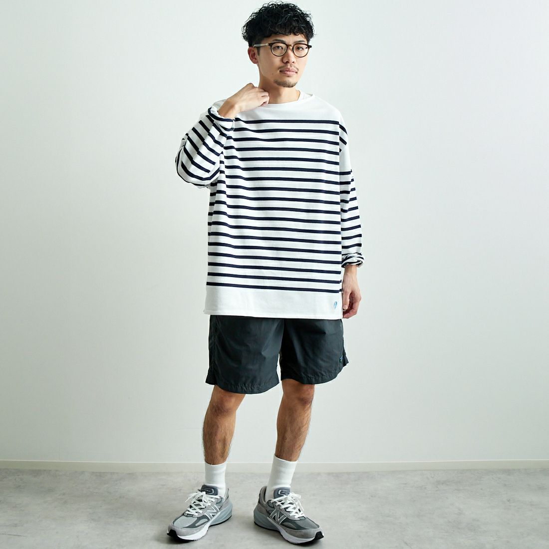 L.L.BEAN [エルエルビーン] MILO プルオンショーツ [5275-0035] 48 DK.CHAR &&モデル身長：168cm 着用サイズ：L&&