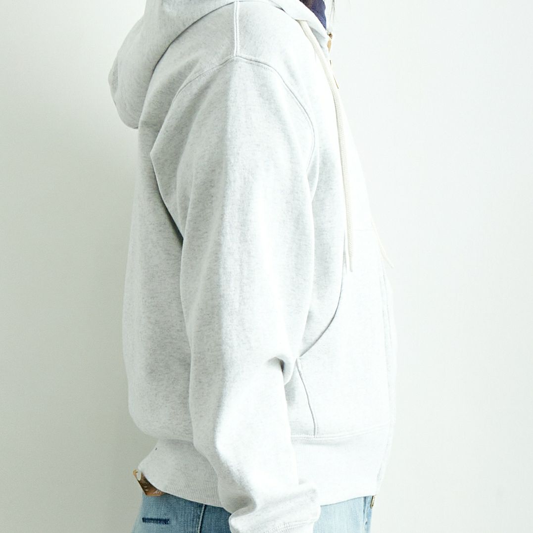 L.L.BEAN [エルエルビーン] PORTAGE フルジップフーデッドスウェット [5175-9181] 19 BIRCH &&モデル身長：167cm 着用サイズ：M&&