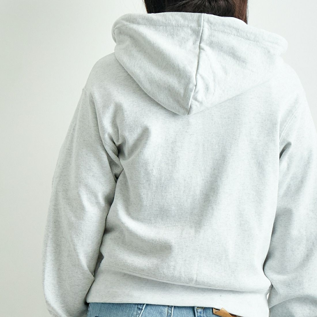 L.L.BEAN [エルエルビーン] PORTAGE フルジップフーデッドスウェット [5175-9181] 19 BIRCH &&モデル身長：167cm 着用サイズ：M&&