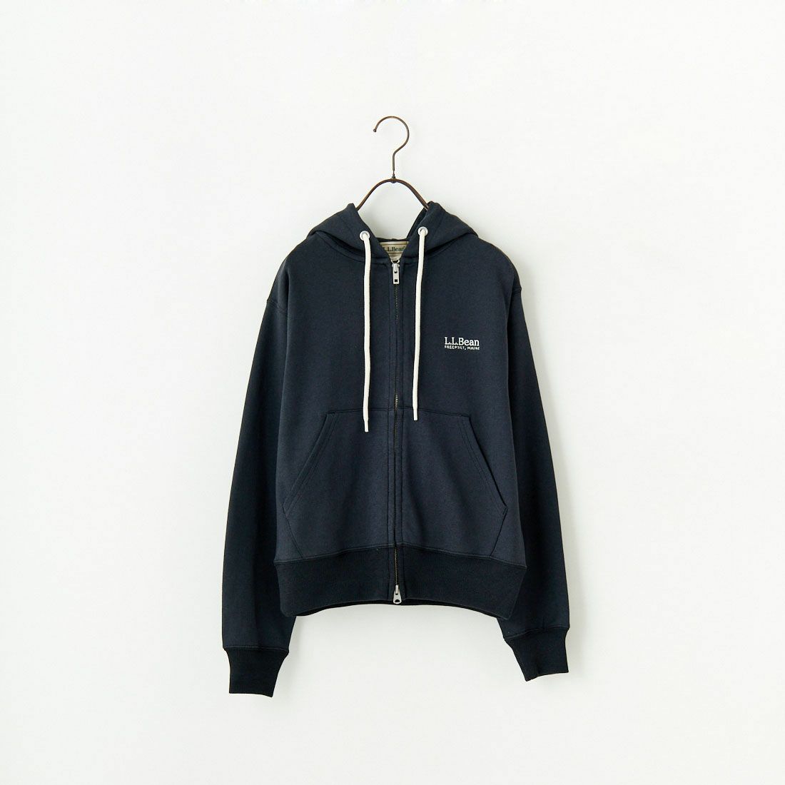 L.L.BEAN [エルエルビーン] PORTAGE フルジップフーデッドスウェット [5175-9181] 48 DK.CHAR