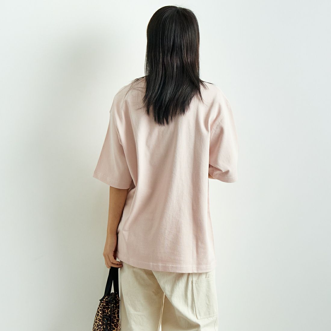 L.L.BEAN [エルエルビーン] Union ショートスリーブTシャツ [5275-0038] 08 LT.PINK &&モデル身長：167cm 着用サイズ：S&&