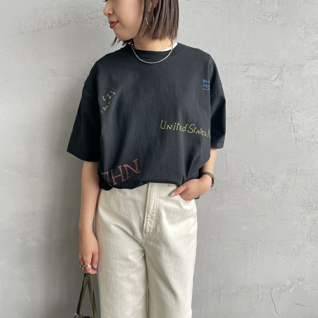 BLACK&&モデル身長：159cm 着用サイズ：F&&