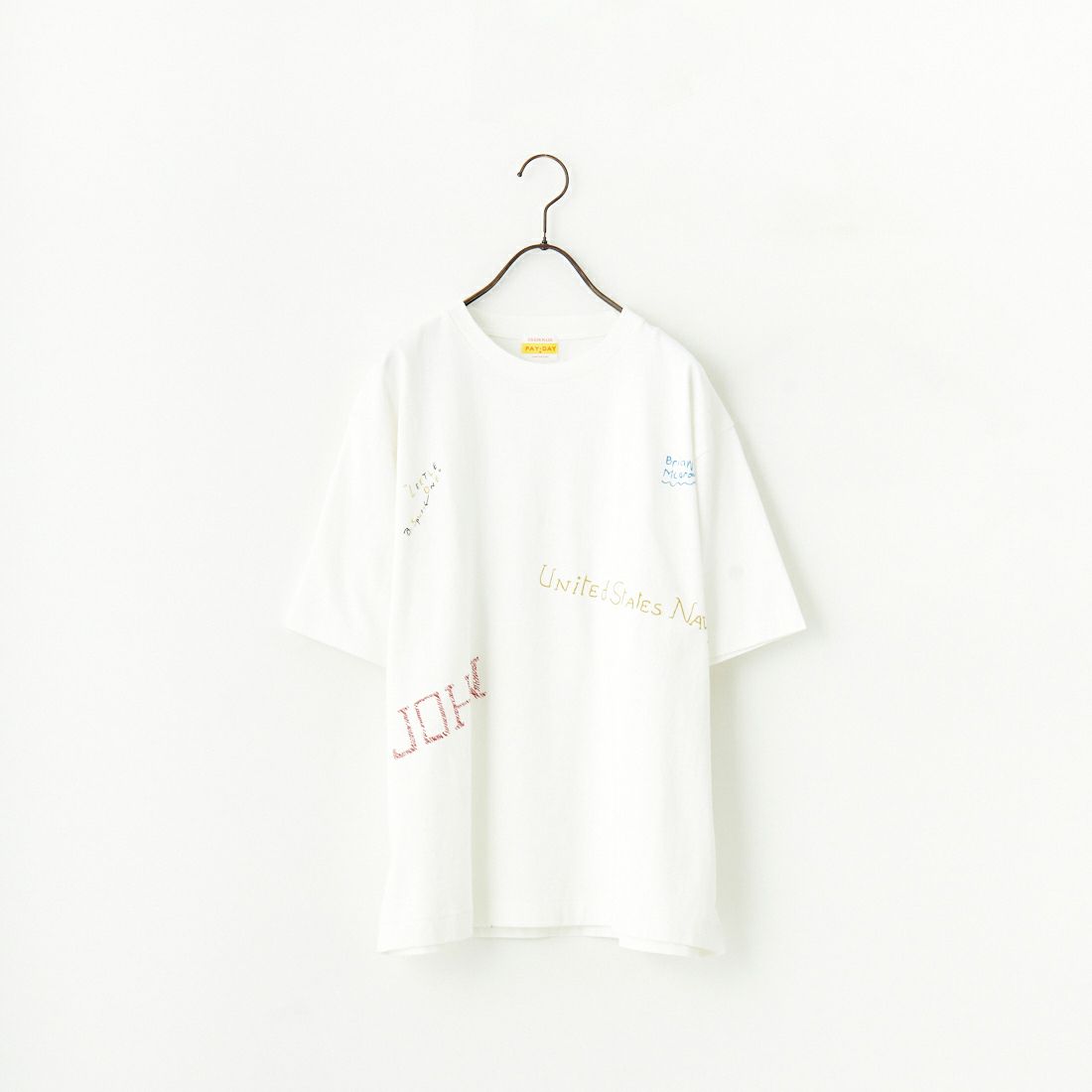 PAY DAY [ペイデイ] 別注 ミックスロゴTシャツ [PD5-CST-IN5-JF] WHITE