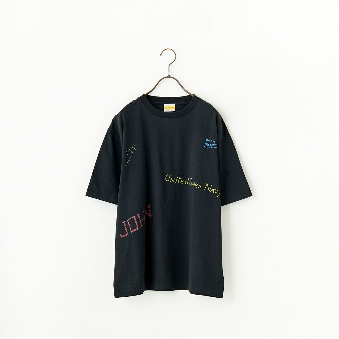 PAY DAY [ペイデイ] 別注 ミックスロゴTシャツ [PD5-CST-IN5-JF] BLACK