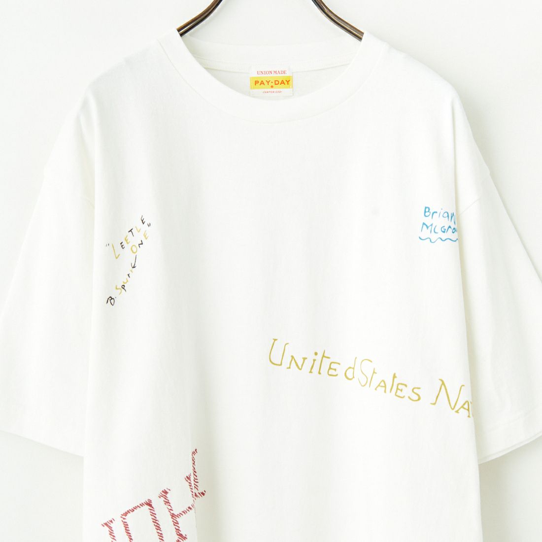 PAY DAY [ペイデイ] 別注 ミックスロゴTシャツ [PD5-CST-IN5-JF] WHITE