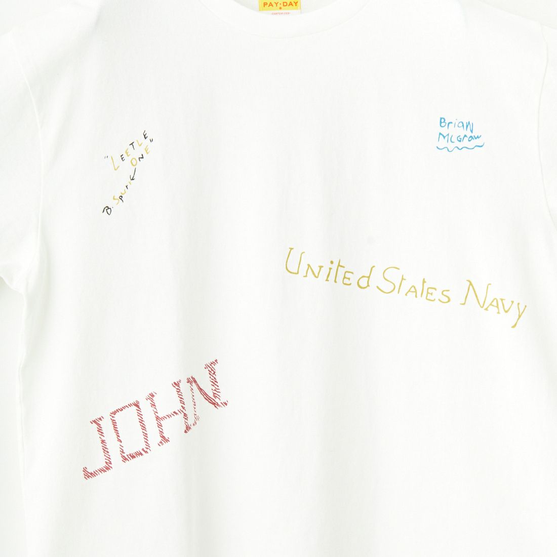 PAY DAY [ペイデイ] 別注 ミックスロゴTシャツ [PD5-CST-IN5-JF] WHITE