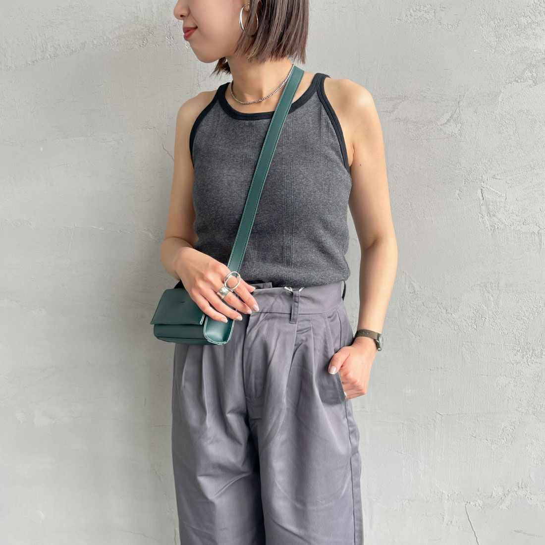 STONE&&モデル身長：159cm 着用サイズ：F&&