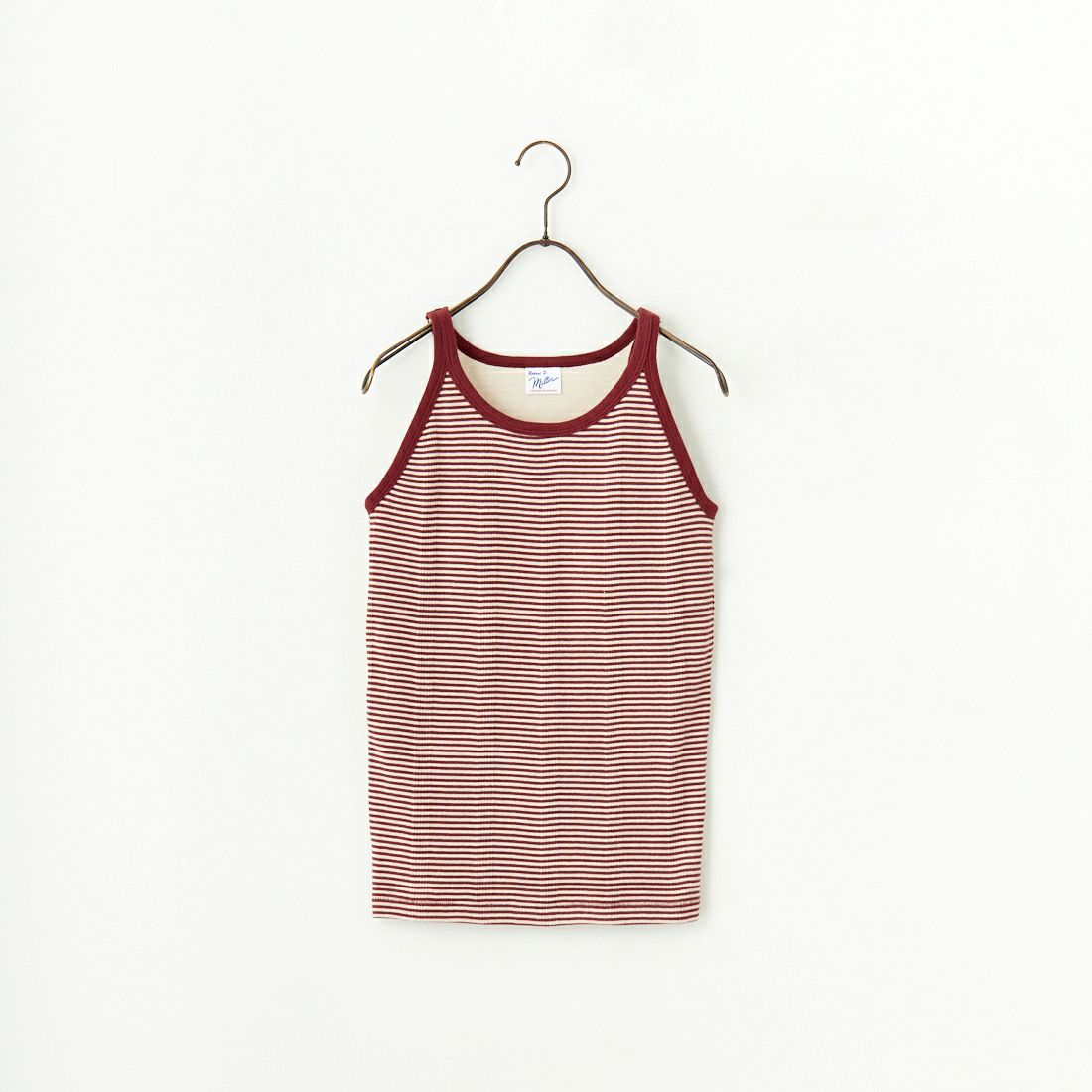 Robert P.Miller [ロバートピーミラー] 別注 配色 アメリカンスリーブパネルリブタンクトップ [RM251-2143IN-JF] CLAY