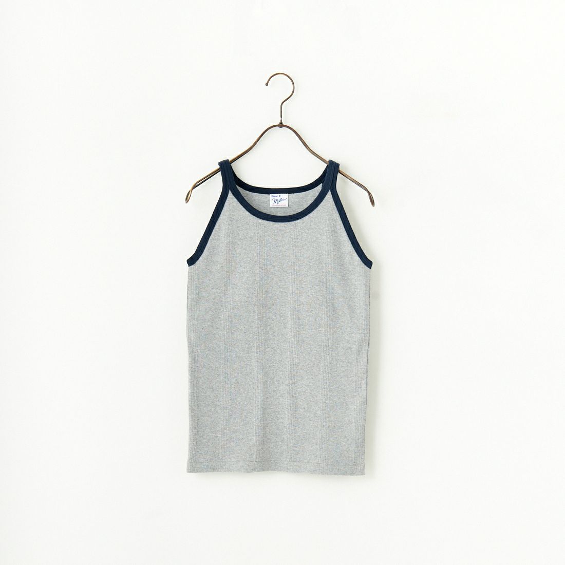 Robert P.Miller [ロバートピーミラー] 別注 配色 アメリカンスリーブパネルリブタンクトップ [RM251-2143IN-JF] H.GRAY
