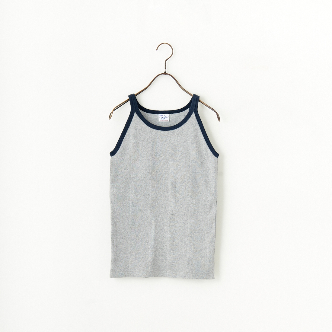 Robert P.Miller [ロバートピーミラー] 別注 配色 アメリカンスリーブパネルリブタンクトップ [RM251-2143IN-JF] H.GRAY