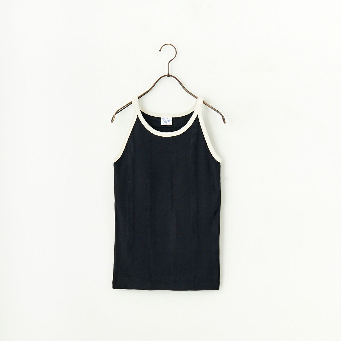 Robert P.Miller [ロバートピーミラー] 別注 配色 アメリカンスリーブパネルリブタンクトップ [RM251-2143IN-JF] BLACK