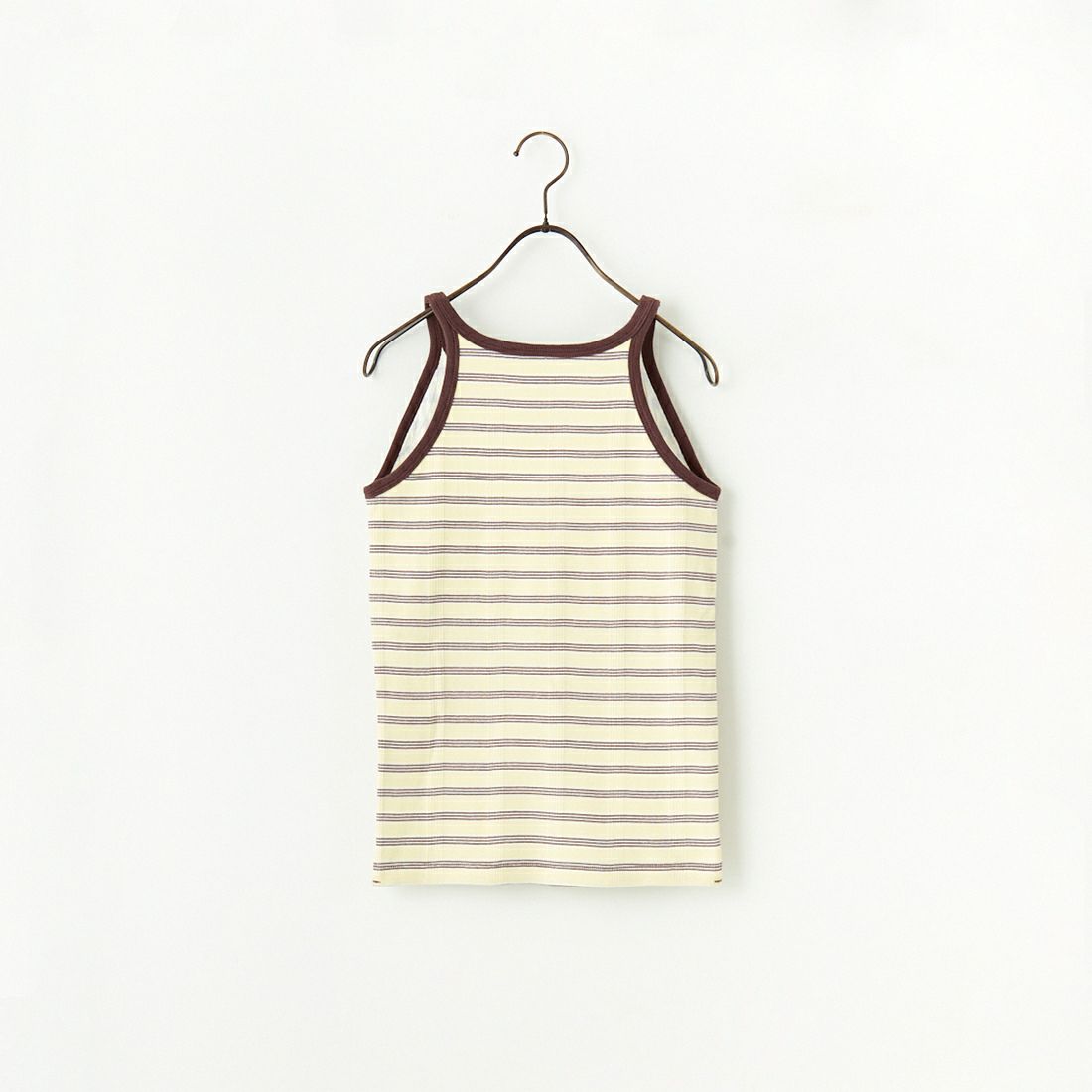 Robert P.Miller [ロバートピーミラー] 別注 配色 アメリカンスリーブパネルリブタンクトップ [RM251-2143IN-JF] BANANA