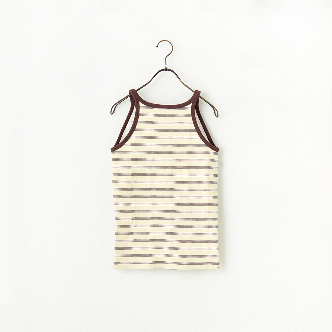 Robert P.Miller [ロバートピーミラー] 別注 配色 アメリカンスリーブパネルリブタンクトップ [RM251-2143IN-JF] BANANA