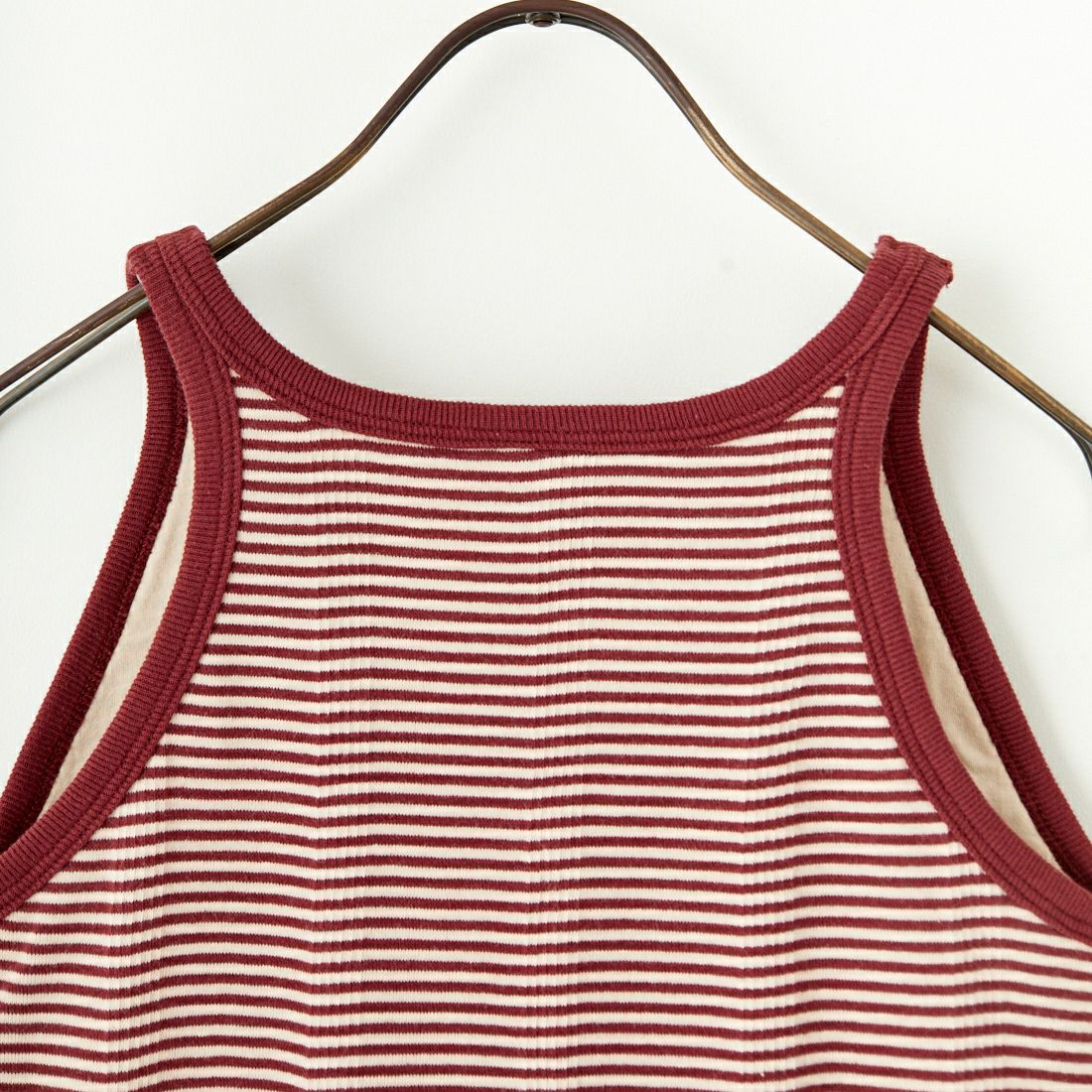 Robert P.Miller [ロバートピーミラー] 別注 配色 アメリカンスリーブパネルリブタンクトップ [RM251-2143IN-JF] CLAY