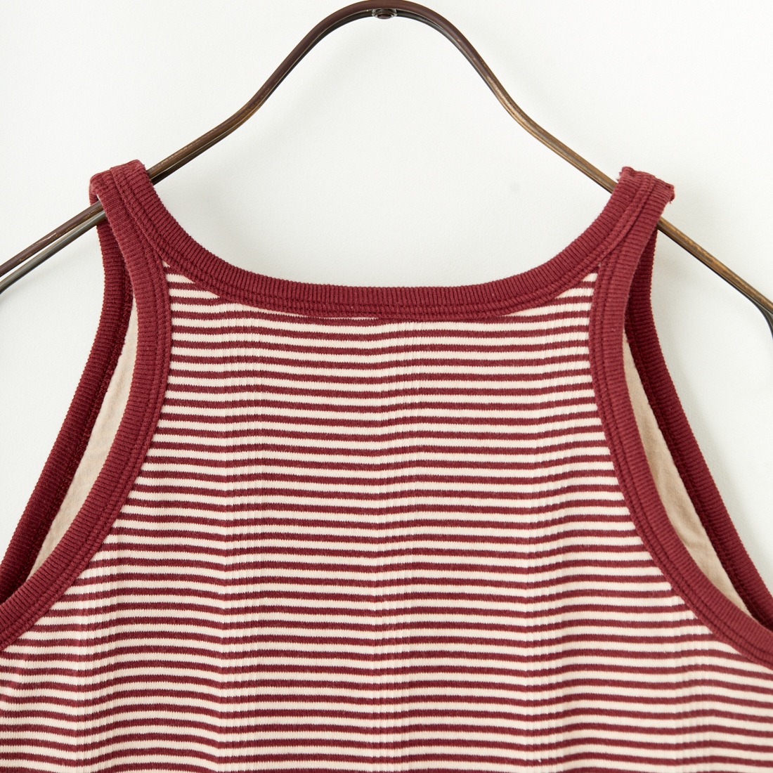 Robert P.Miller [ロバートピーミラー] 別注 配色 アメリカンスリーブパネルリブタンクトップ [RM251-2143IN-JF] CLAY