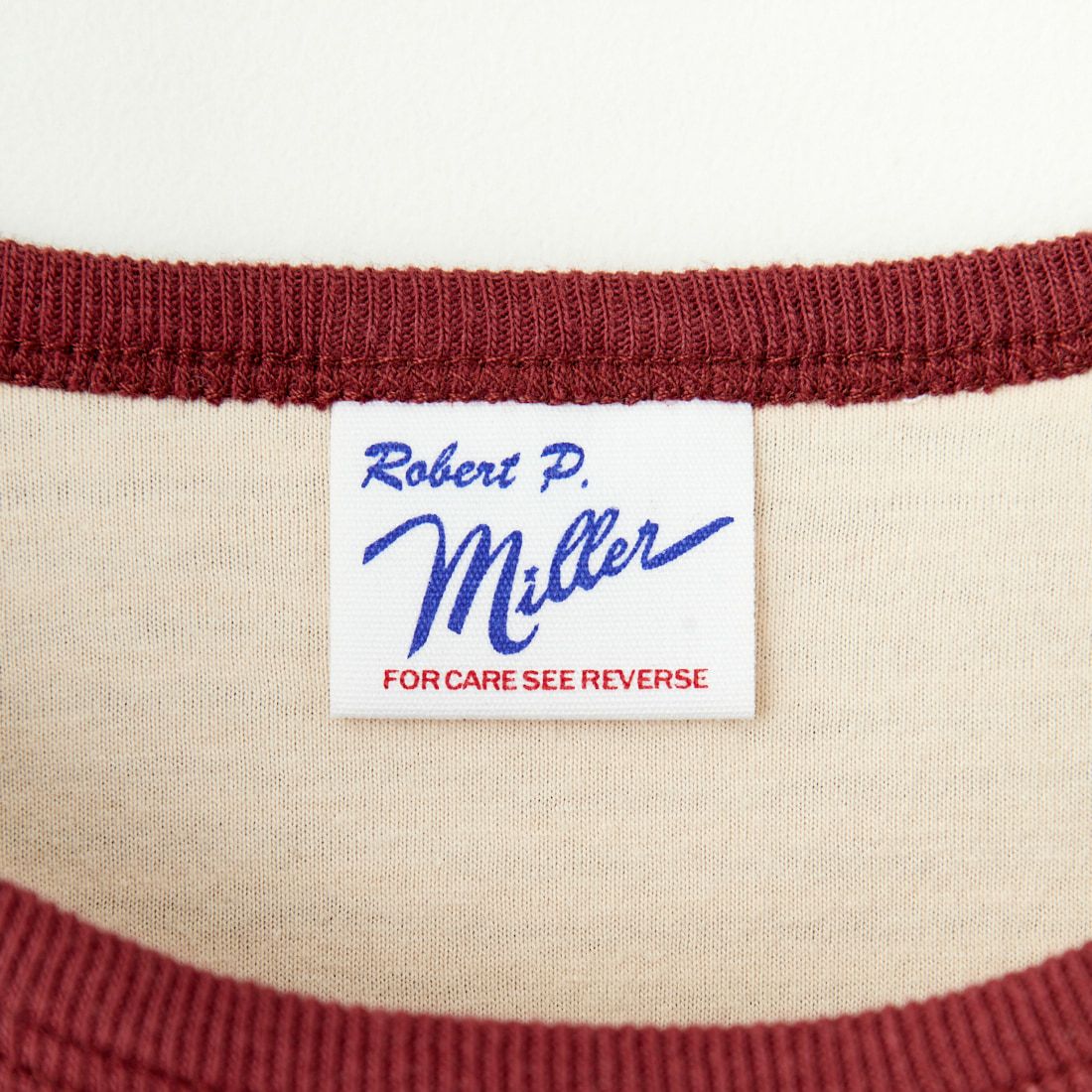 Robert P.Miller [ロバートピーミラー] 別注 配色 アメリカンスリーブパネルリブタンクトップ [RM251-2143IN-JF] CLAY