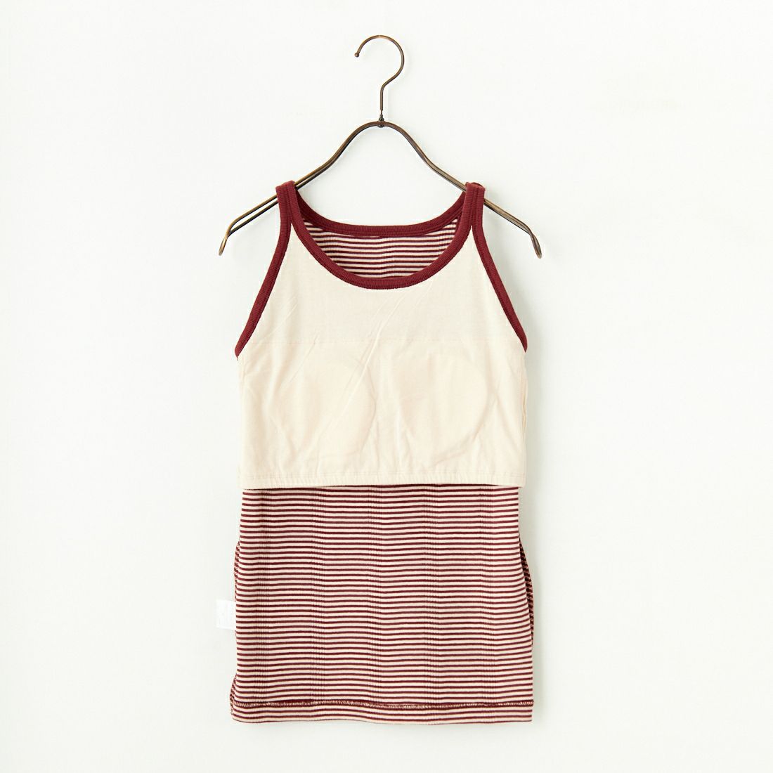 Robert P.Miller [ロバートピーミラー] 別注 配色 アメリカンスリーブパネルリブタンクトップ [RM251-2143IN-JF] CLAY