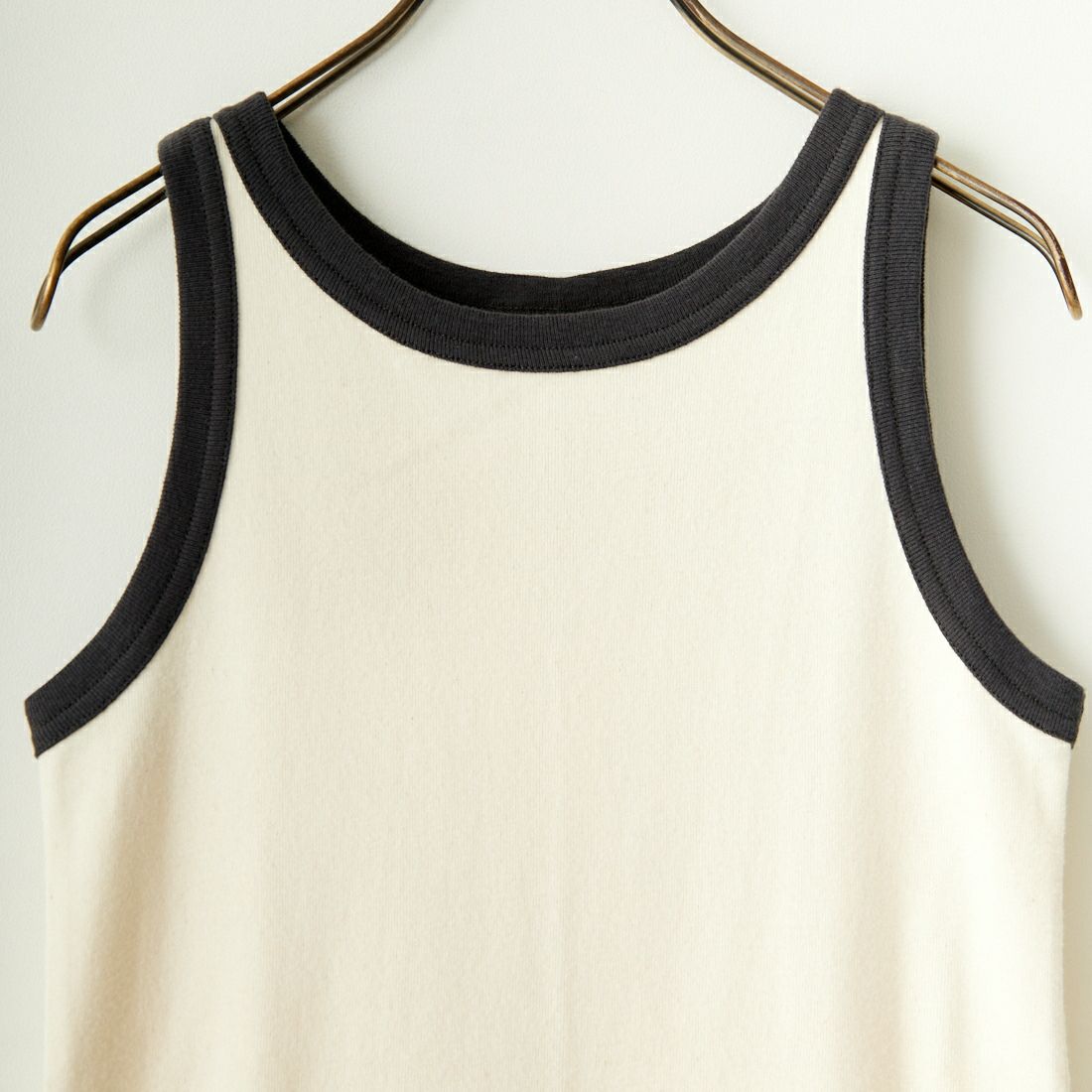 Noir Fabrik [ヌワールファブリック] コットンフライス アメリカンスリーブタンクトップ [IN-01-25SS] ﾅﾁｭﾗﾙ/ｽﾐｸﾛ