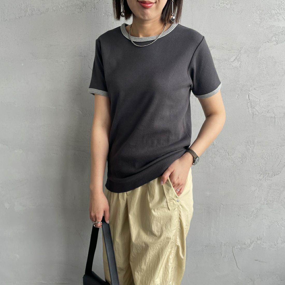 ｽﾐｸﾛ/ｸﾞﾚｰ&&モデル身長：159cm 着用サイズ：1&&