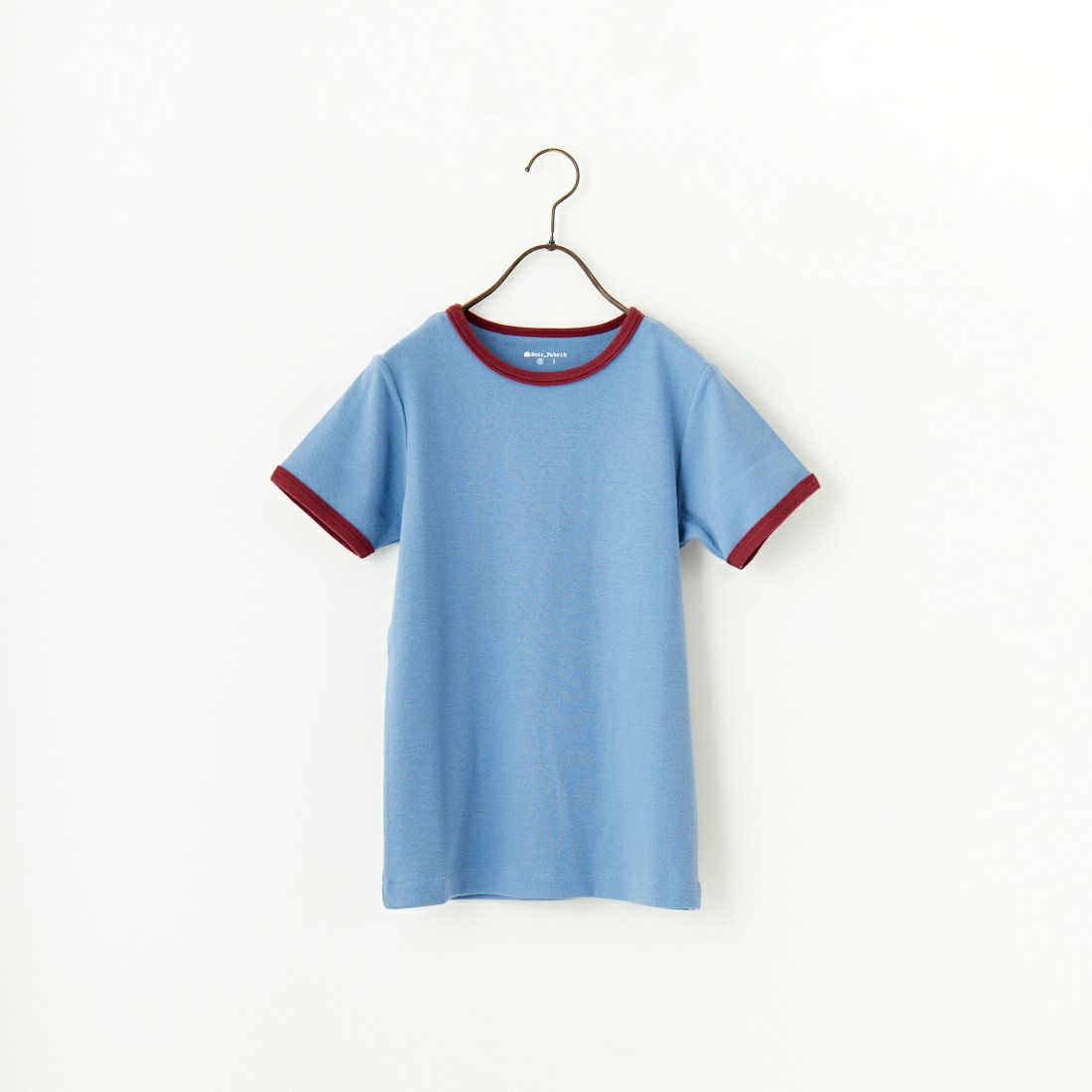 Noir Fabrik [ヌワールファブリック] コットンフライス クルーネックリンガーTシャツ [IN-02-25SS] ｻｯｸｽ/ﾎﾞﾙﾄﾞ