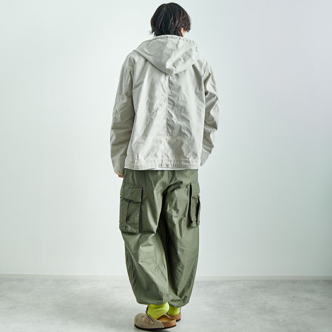 L.L.BEAN [エルエルビーン] Bean's プロスペクトハーバー フーディージャケット [5175-9046] 29 GREY &&モデル身長：179cm 着用サイズ：L&&
