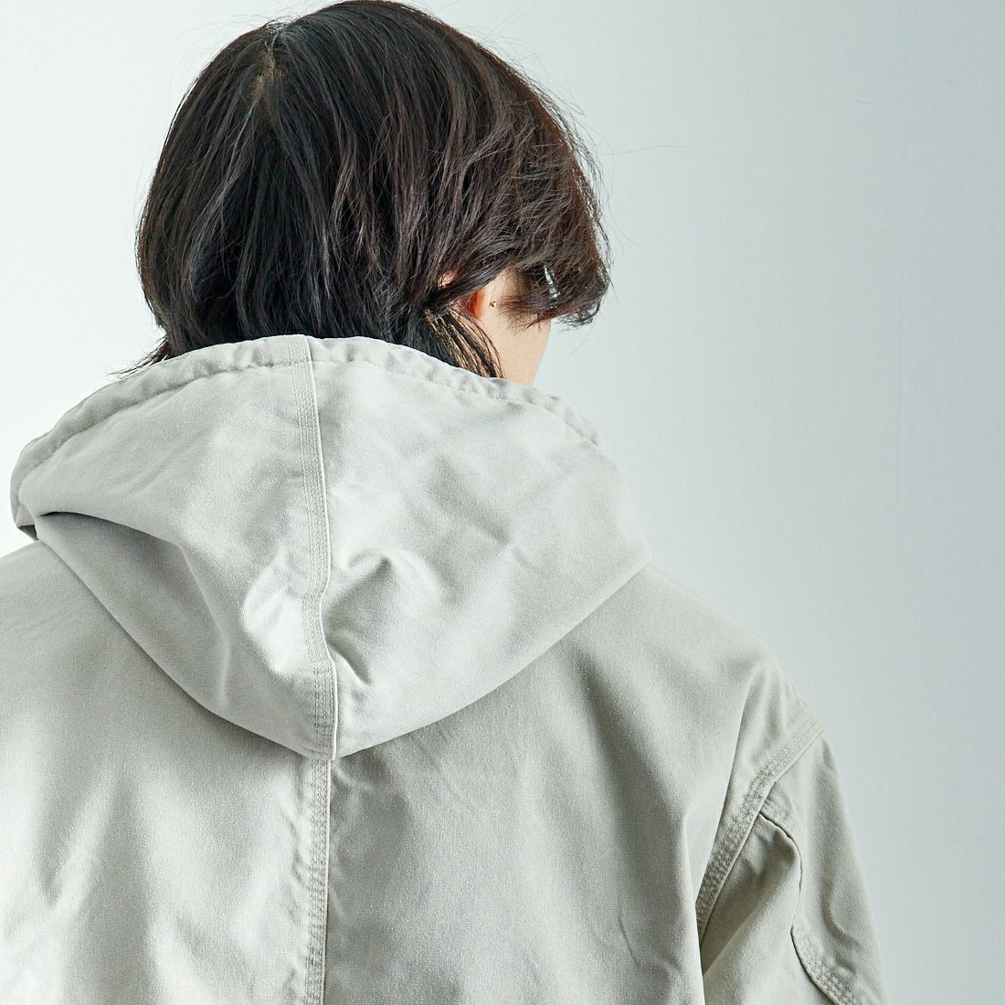 L.L.BEAN [エルエルビーン] Bean's プロスペクトハーバー フーディージャケット [5175-9046] 29 GREY &&モデル身長：179cm 着用サイズ：L&&