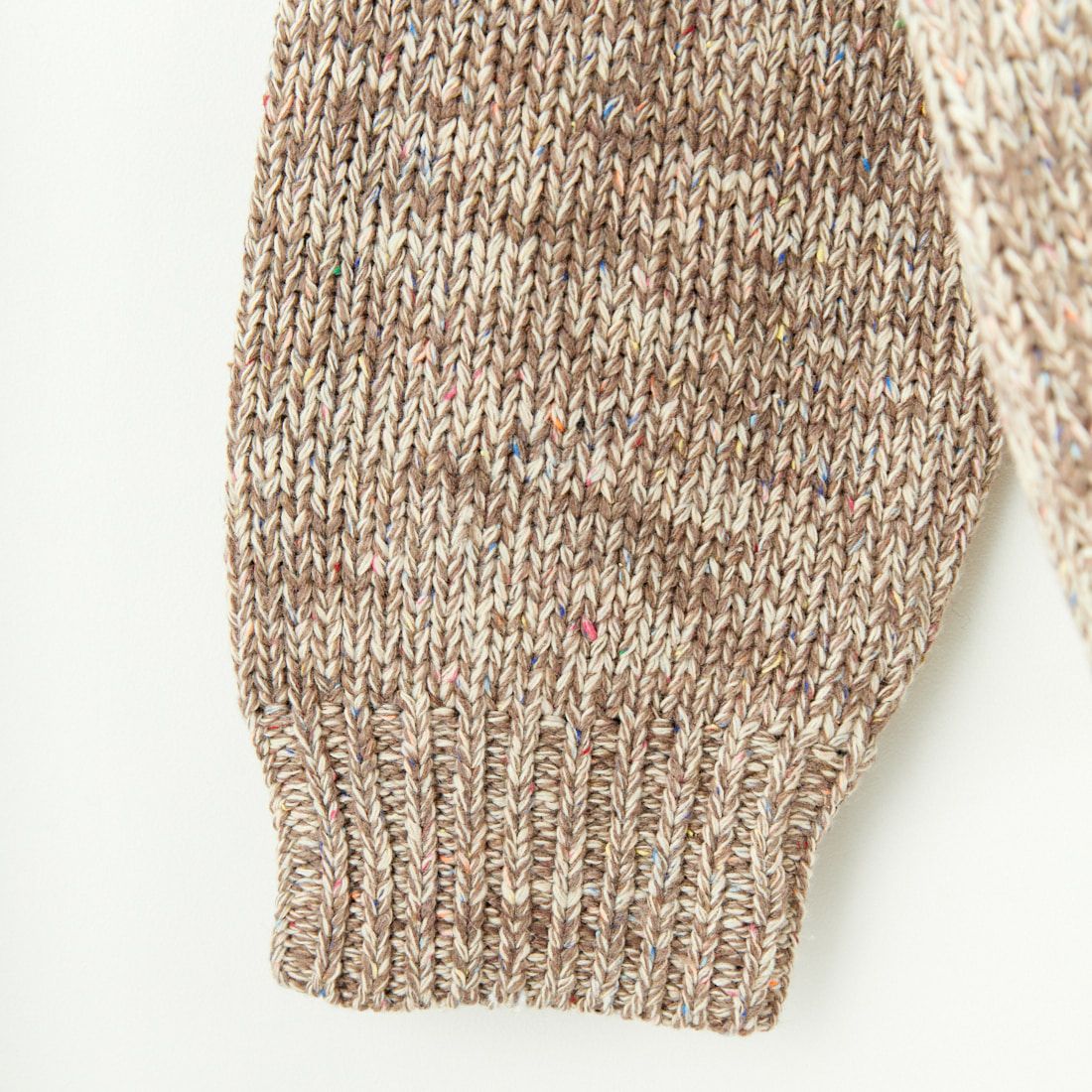 Jeans Factory Clothes [ジーンズファクトリークローズ] ブークレクルーネックニット [JFC-244-069] BEIGE