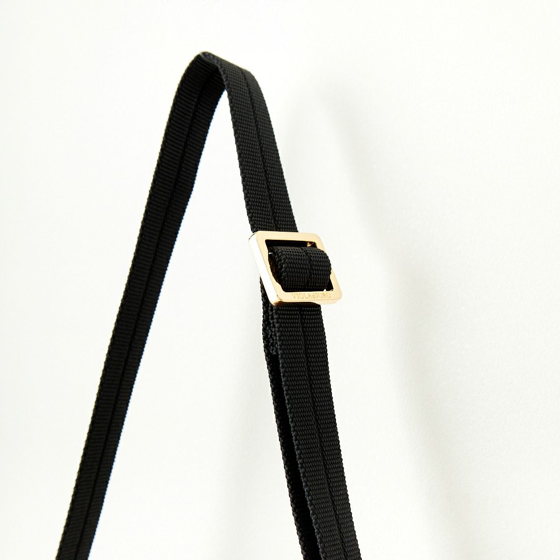 VIOLAd'ORO [ヴィオラドーロ] ノットハンドルナイロントートバッグ [V-2249] TAUPE/BLK