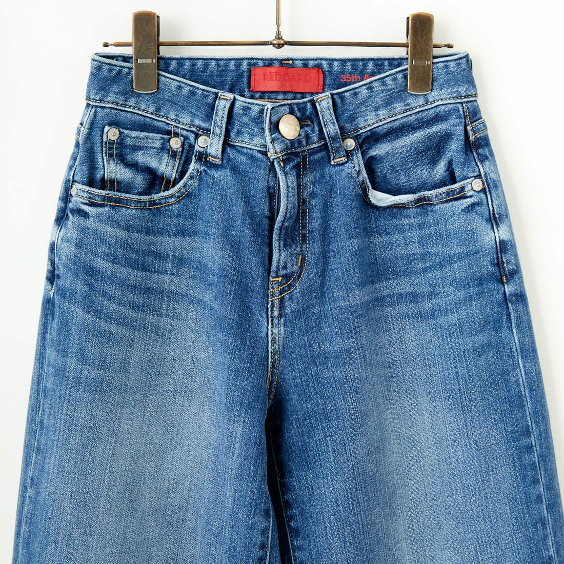 RED CARD TOKYO [レッドカード トーキョー] 35th Anniversary ワイドデニムパンツ [26W10101SMD] A-STN MID