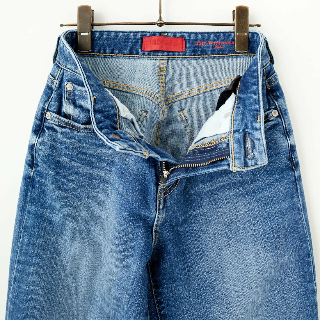 RED CARD TOKYO [レッドカード トーキョー] 35th Anniversary ワイドデニムパンツ [26W10101SMD] A-STN MID
