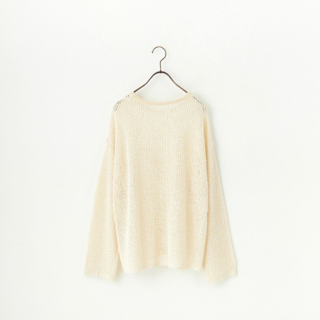 CHIGNON [シニヨン] モケモケ透かし編みルーズプルオーバー [9446-549DP] L.BEIGE
