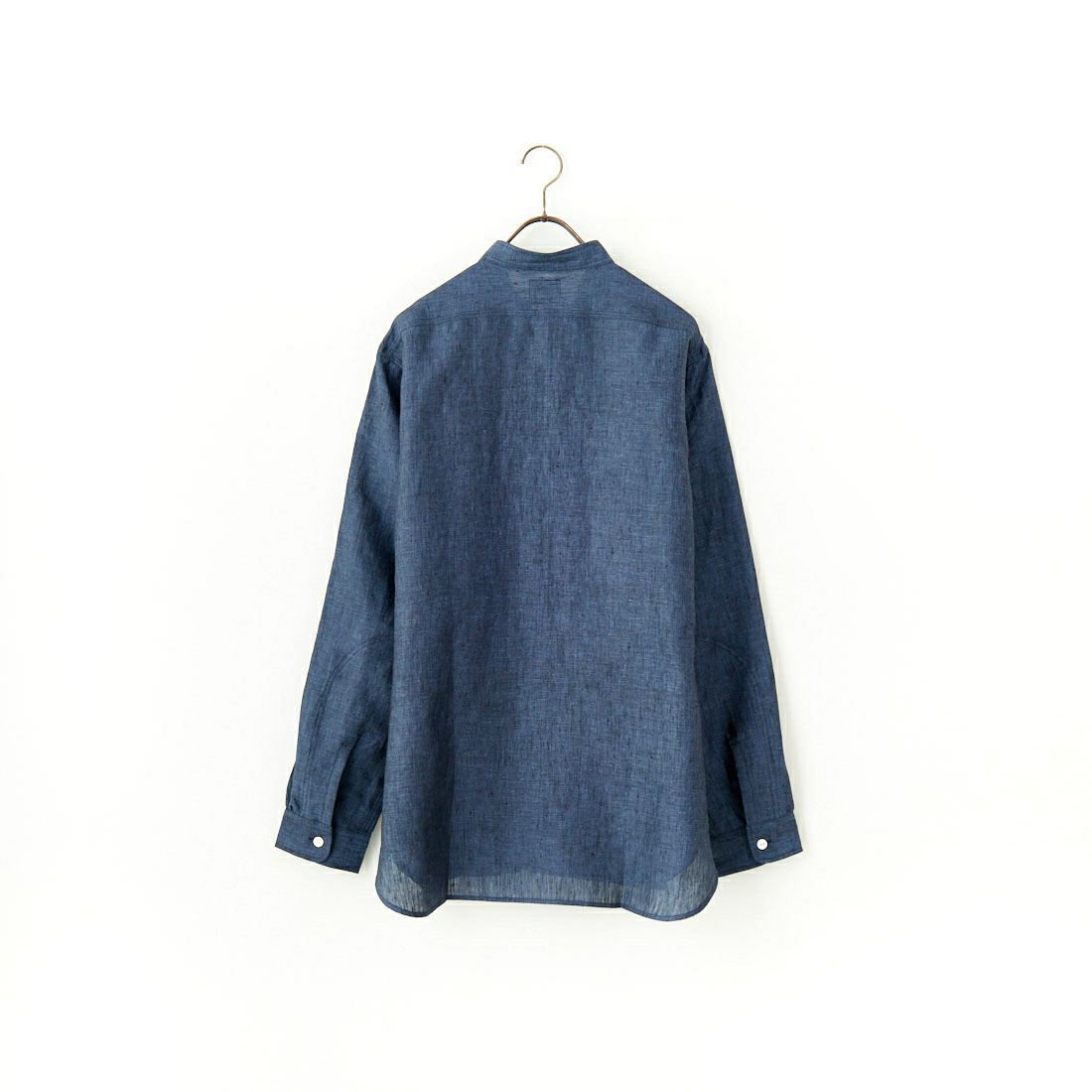 Needles [ニードルズ] バンドカラーワークシャツ [QV292] A BLUE