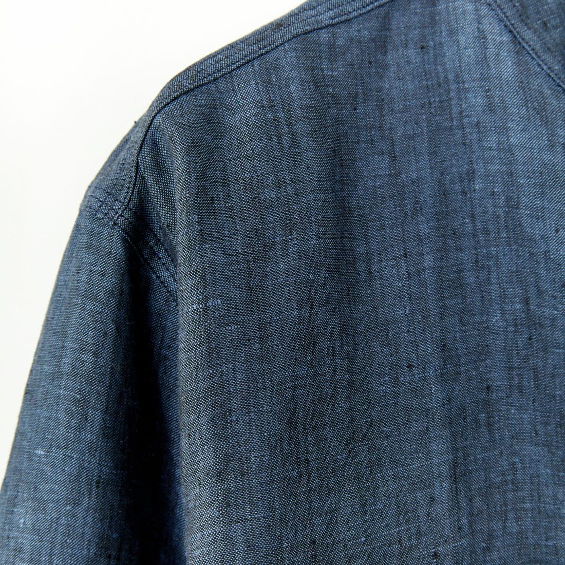 Needles [ニードルズ] バンドカラーワークシャツ [QV292] A BLUE