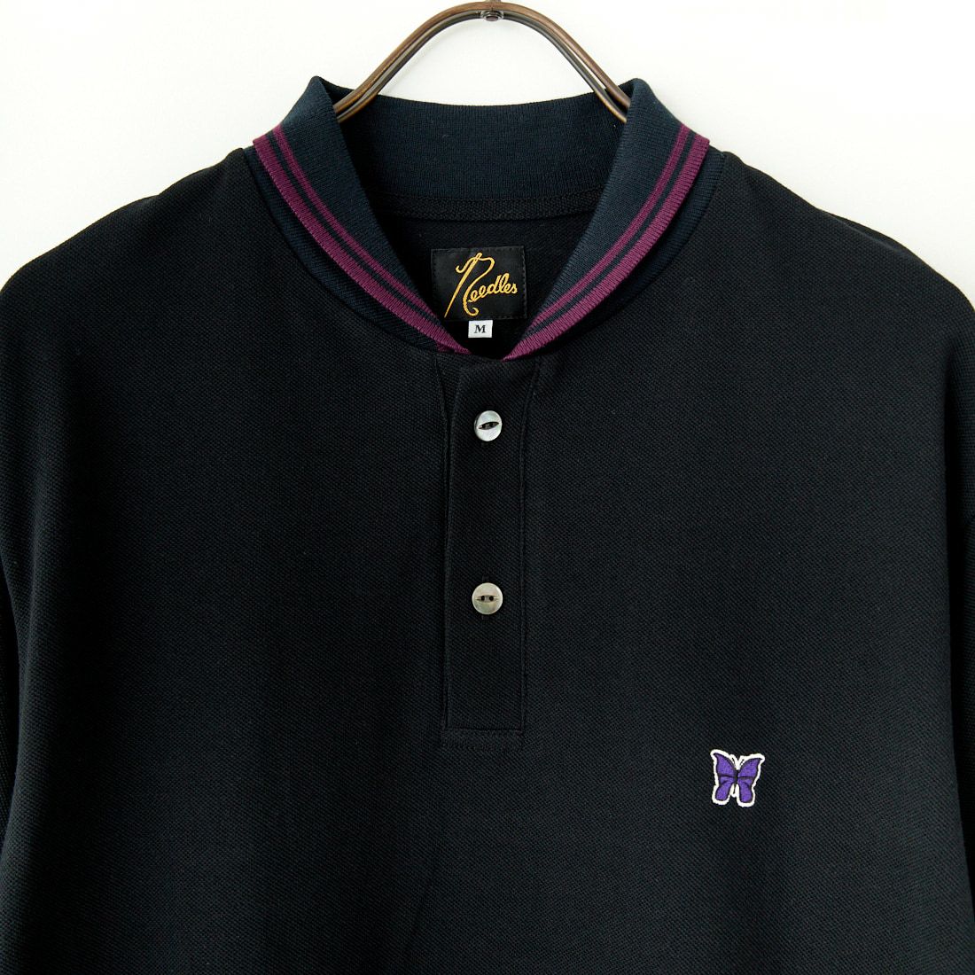 Needles [ニードルズ] ショートスリーブ ポロシャツ [QV354] B BLACK