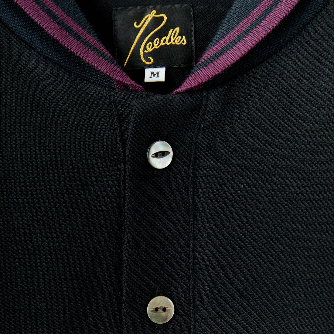 Needles [ニードルズ] ショートスリーブ ポロシャツ [QV354] B BLACK