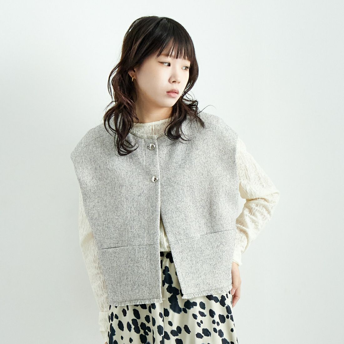IVORY&&モデル身長：167cm 着用サイズ：F&&