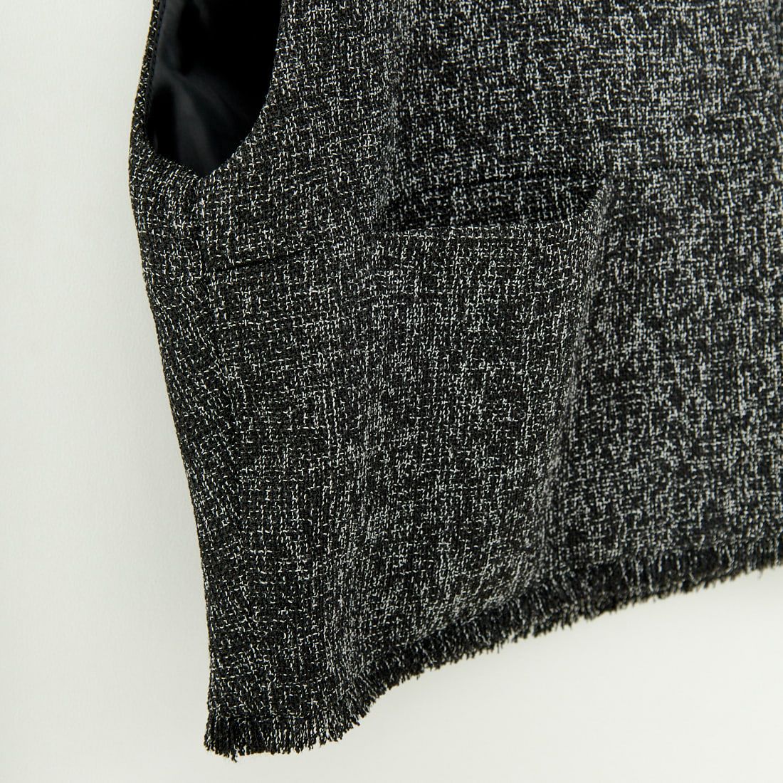 CHIGNON [シニヨン] ツイードショートベスト [4646-494MK] BLACK
