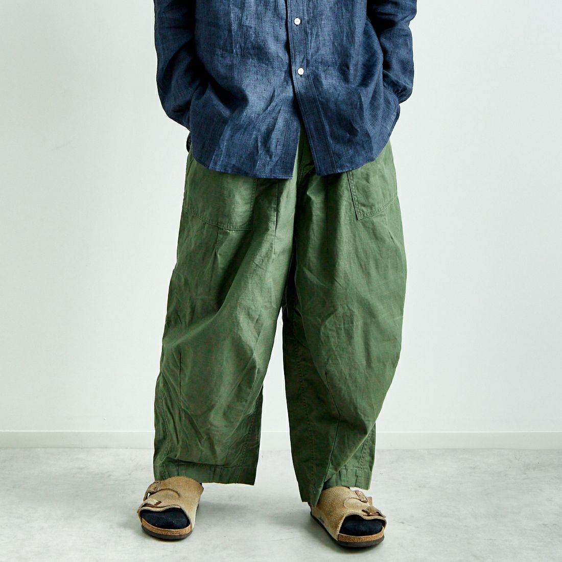 A OLIVE&&モデル身長：179cm 着用サイズ：S&&